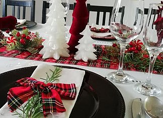 Cum am aranjat masa de Crăciun.