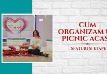 Sărbătoarea iubirii. Picnic de 5 stele chiar în sufragerie.