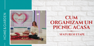 Sărbătoarea iubirii. Picnic de 5 stele chiar în sufragerie.