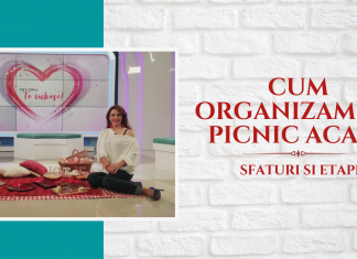 Sărbătoarea iubirii. Picnic de 5 stele chiar în sufragerie.