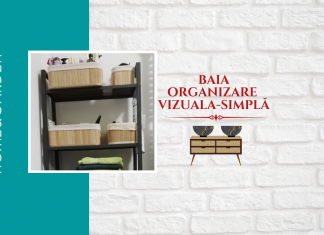 Baia. Organizarea vizuala a dulapului deschis