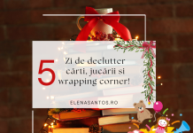 Declutter la jucării și cărți înainte de Crăciun: cum să faci loc pentru cadouri și un “wrapping station” organizat!