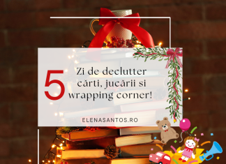 Declutter la jucării și cărți înainte de Crăciun: cum să faci loc pentru cadouri și un “wrapping station” organizat!